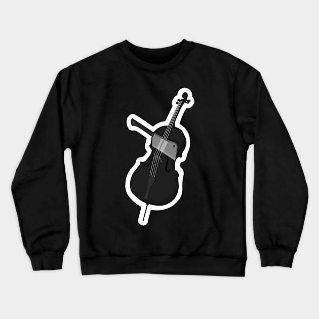 Wednesday Cello ~ Wednesday Addams Crewneck Sweatshirt by Ruxandas